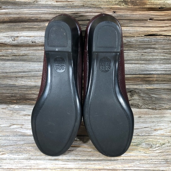 SAS Easier Brown Leather Loafer Slip On Women 8.5 NARROW Comfort Orthopedic - Picture 7 of 8